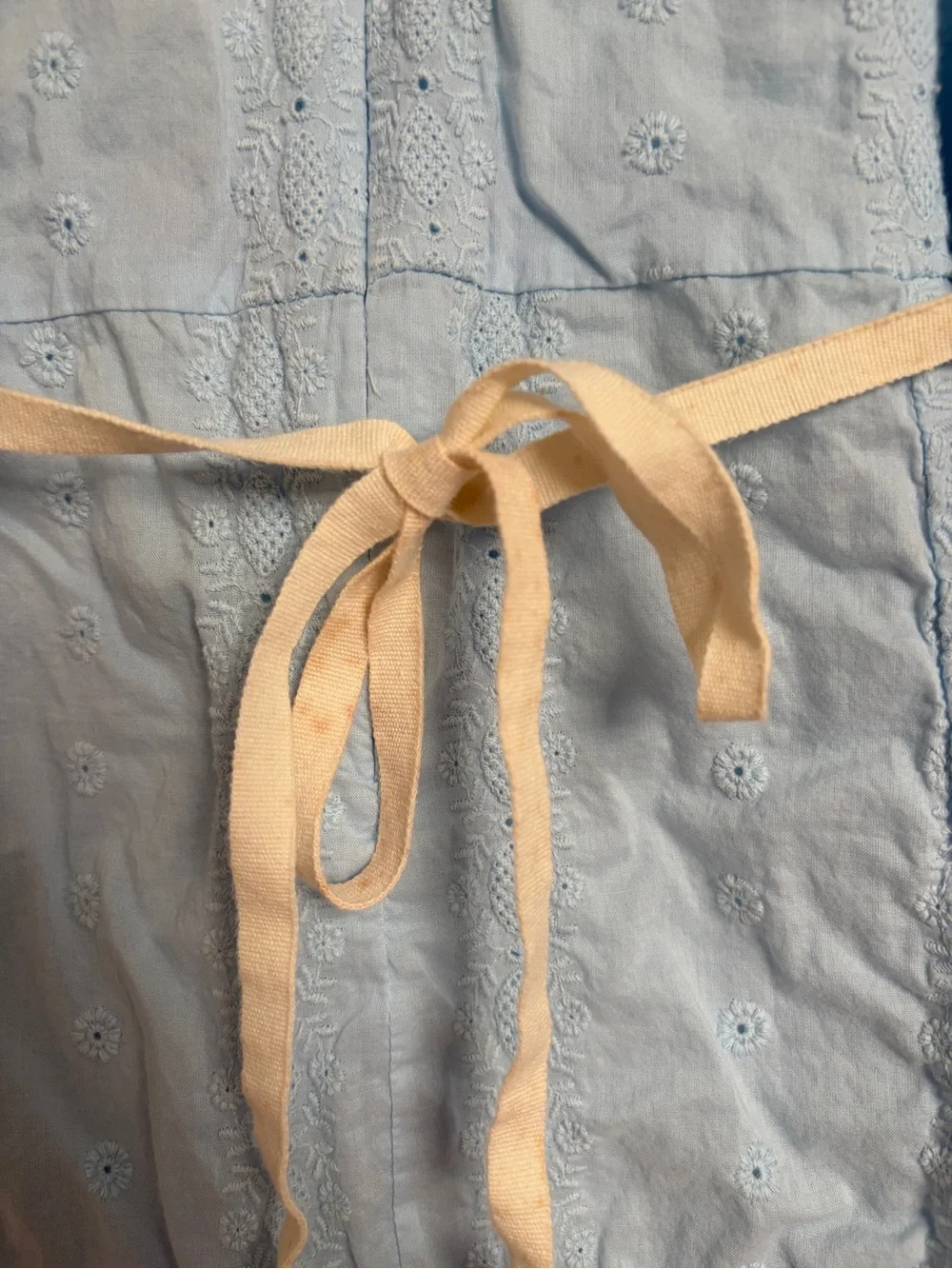 The Children's Place Sky Blue Eyelet Ruffle Tiered Sleeveless Dress Size 8 - Picture 5 of 6
